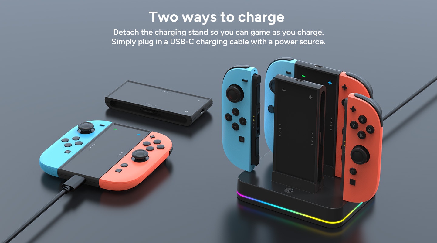 4-in-1 Charging Dock for Nintendo Switch 2 Joy-Con Controllers