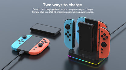 4-in-1 Charging Dock for Nintendo Switch 2 Joy-Con Controllers