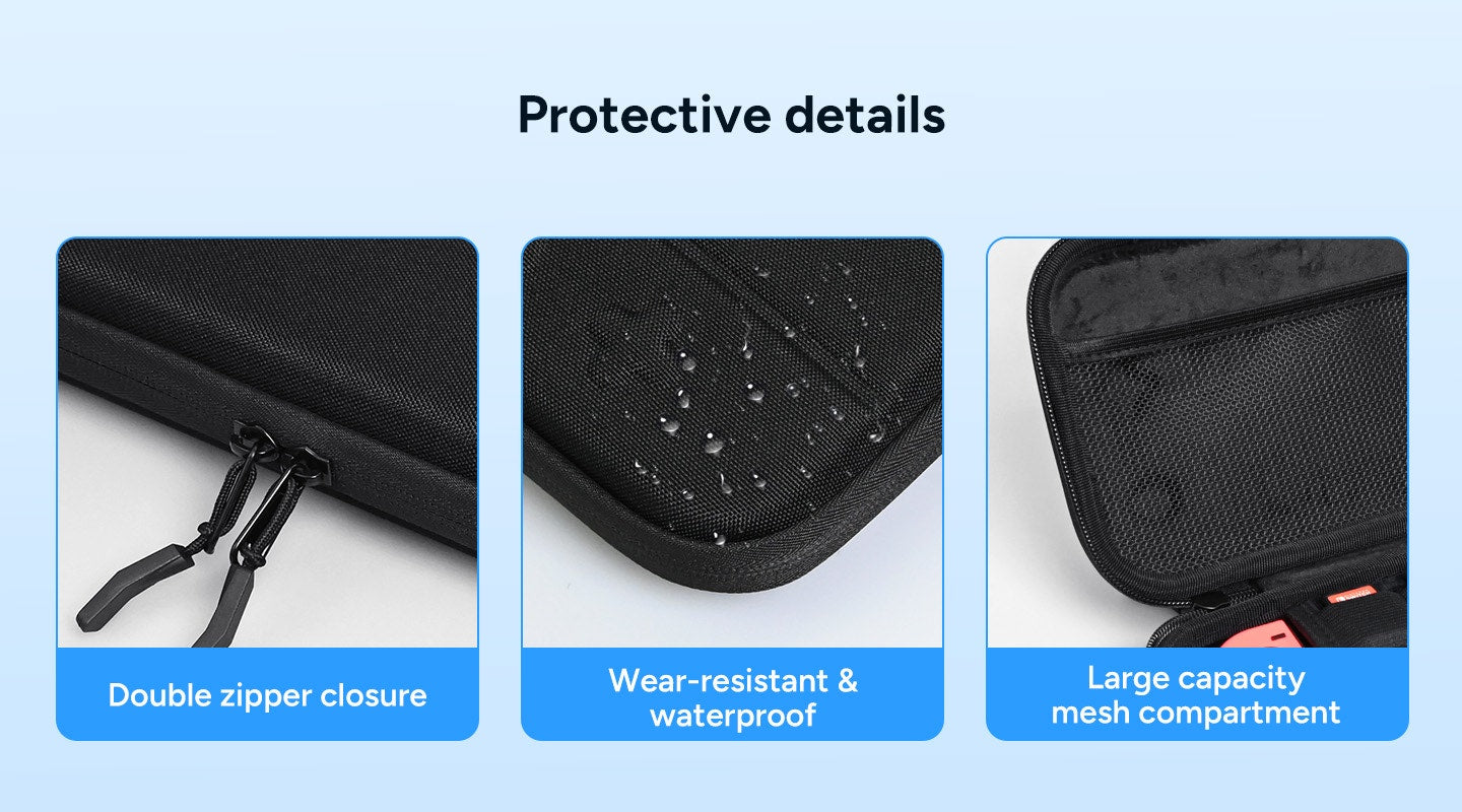 Waterproof Carry Case for Nintendo Switch 2 with 10 Game Card Slots