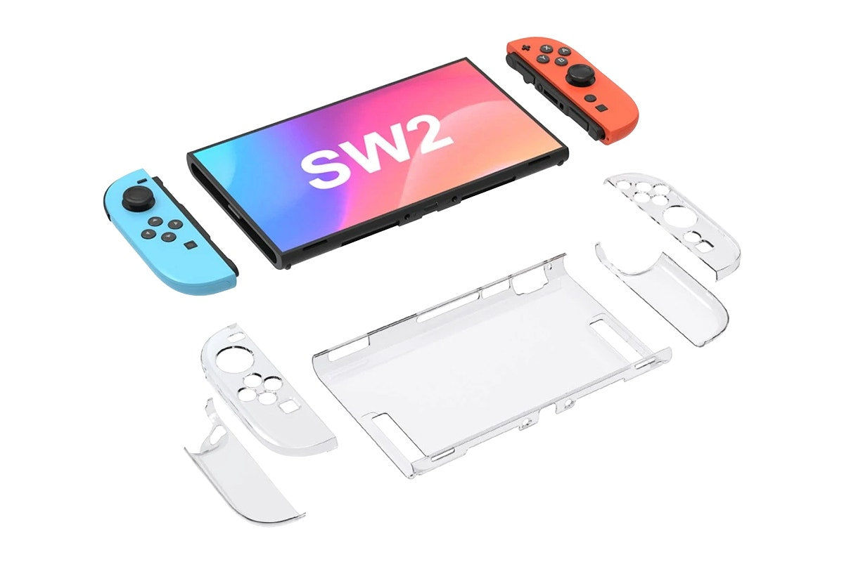 Protection Kit for Nintendo Switch 2 (Tempered Glass Screen Protector and Clear Case)