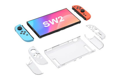 Protection Kit for Nintendo Switch 2 (Tempered Glass Screen Protector and Clear Case)