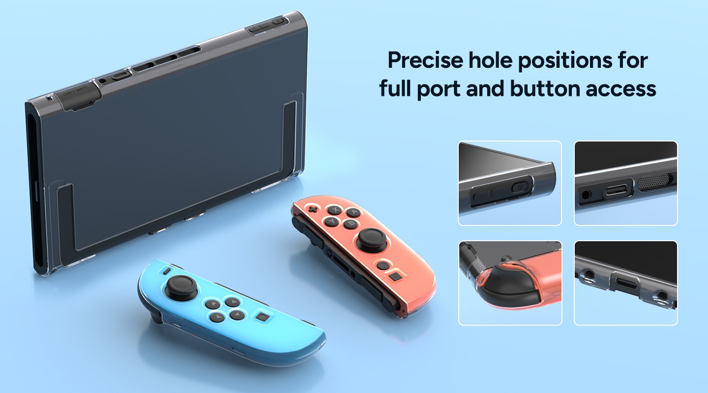 Protection Kit for Nintendo Switch 2 (Tempered Glass Screen Protector and Clear Case)