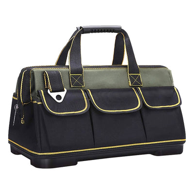 Heavy Duty 410mm Hard Base Tool Bag 16 Pocket Waterproof Base
