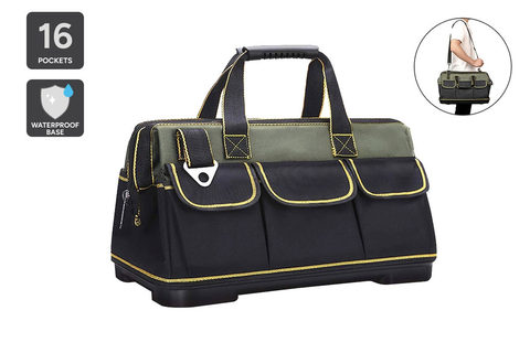 Heavy Duty 410mm Hard Base Tool Bag - Auzzistore