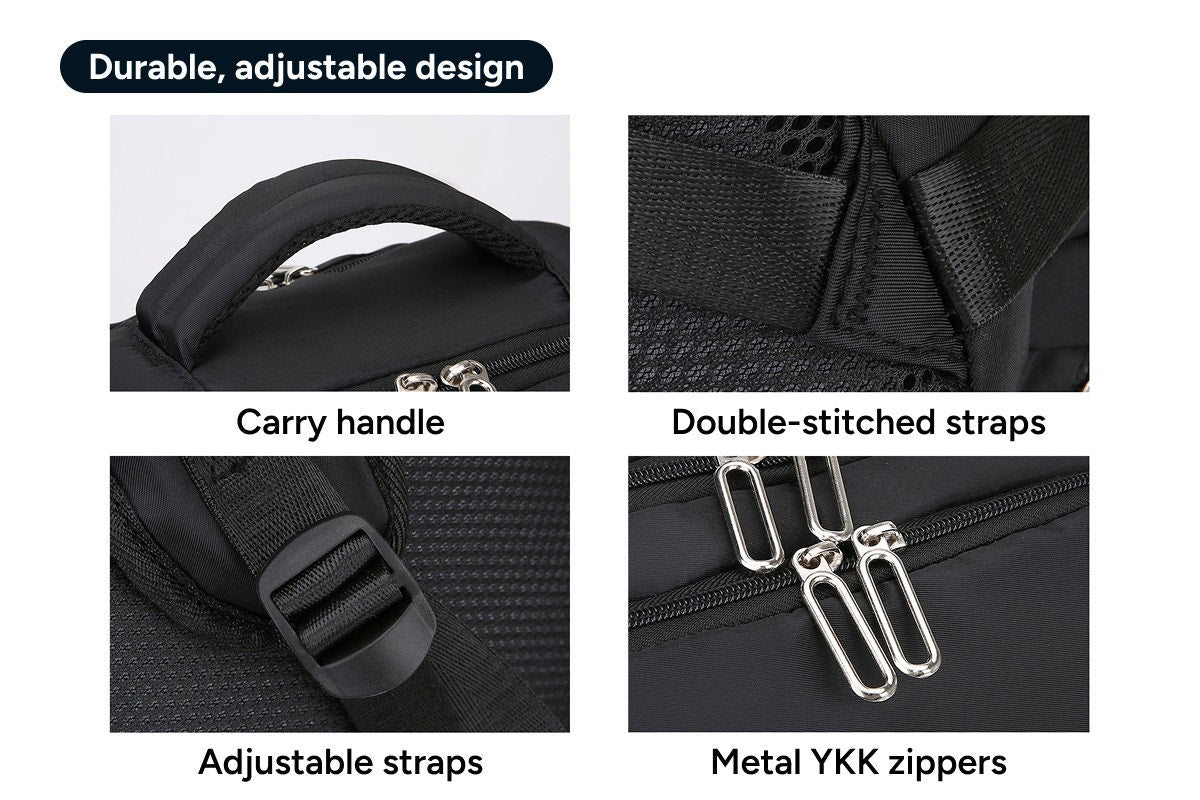 27L Travel Laptop Backpack with USB Port