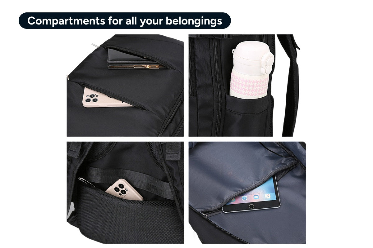 27L Travel Laptop Backpack with USB Port