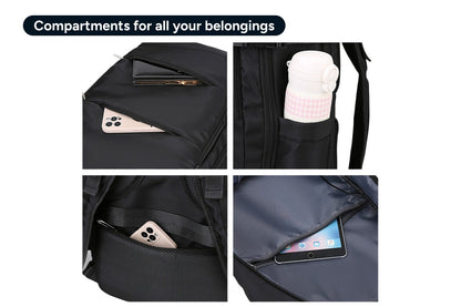 27L Travel Laptop Backpack with USB Port