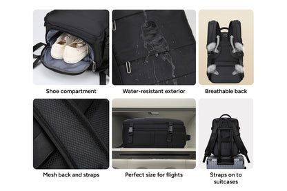 27L Travel Laptop Backpack with USB Port