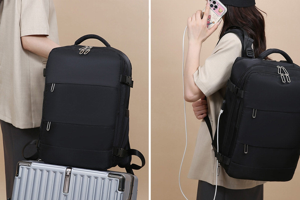 27L Travel Laptop Backpack with USB Port