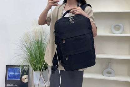 27L Travel Laptop Backpack with USB Port
