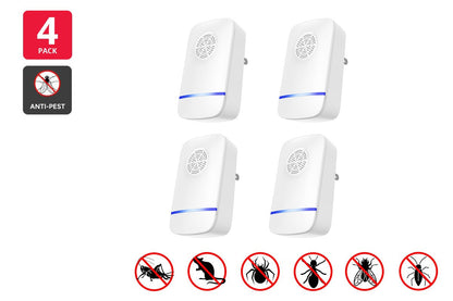 Ultrasonic Pest Repeller (4 Pack)