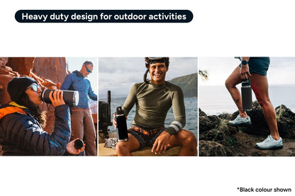 1.2L Stainless Steel Insulated Water Bottle with Chug Cap (Navy)