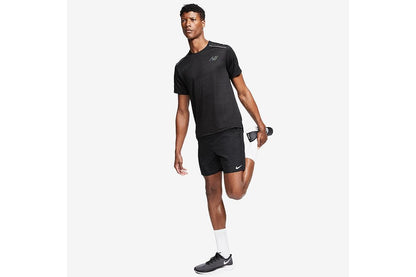 Nike Men's Dri-Fit Run Shorts Brief-Lined (Black/Reflective Silver)
