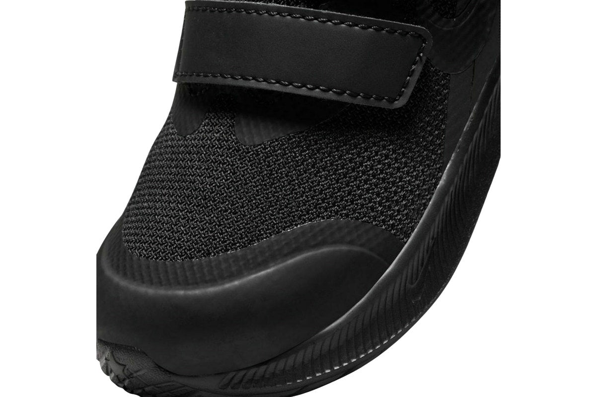 Nike Boys' Star Runner 3 Toddler Velcro Running Shoes  - Black/Black/Dark Smoke Grey; Size 5C US)