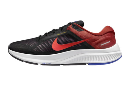 Nike Men's Air Zoom Structure 24 Shoes Running Shoes  - Black/Bright Crimson; Size 10.5 US)