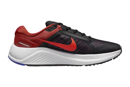 Nike Men's Air Zoom Structure 24 Shoes Running Shoes  - Black/Bright Crimson; Size 10.5 US)