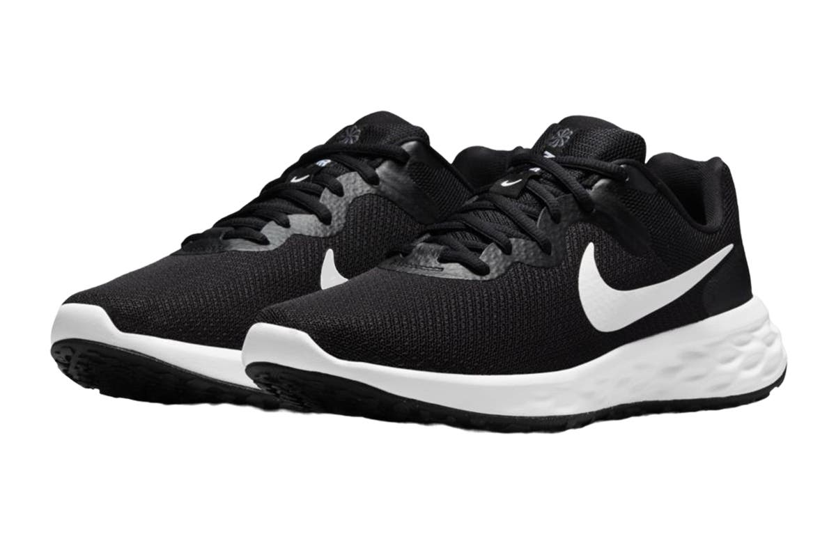 Nike Men's Revolution 6 Next Nature Road Running Shoes (Black/Iron Grey/White; Size 9.5 US)