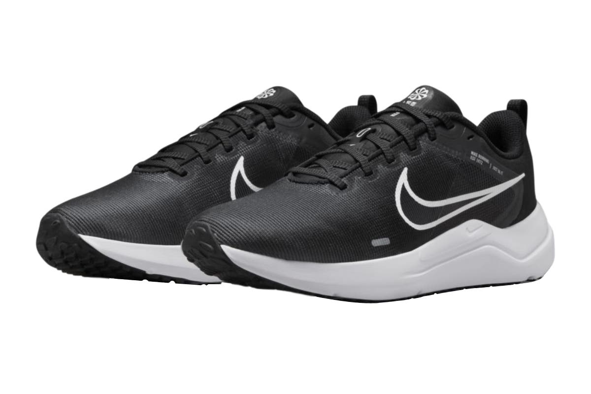 Nike Women's Downshifter 12 Running Shoes (Black/White/Smoke Grey)