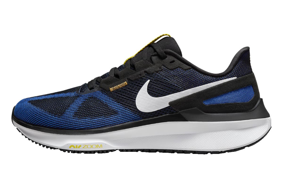 Nike Men's Air Zoom Structure 25 Road Running Shoes (Black/Racer Blue/Sundial/White; Size 9.5 US)