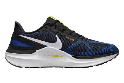 Nike Men's Air Zoom Structure 25 Road Running Shoes (Black/Racer Blue/Sundial/White; Size 9.5 US)