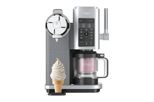 Ninja Swirl by CREAMi Soft Serve and Ice Cream Machine (Platinum Silver) - Auzzistore