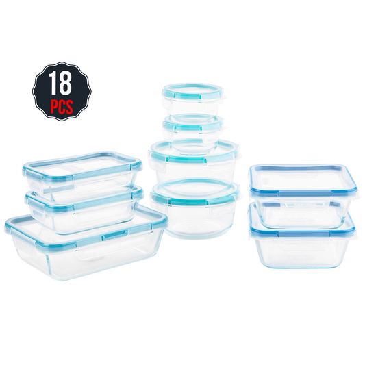 Snapware Pyrex Glass Container 18 Piece Set - Auzzistore