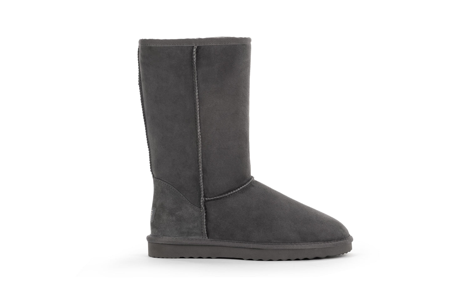 Outback UGG Unisex Premium Double Face Sheepskin Long Classic Boots (Grey)