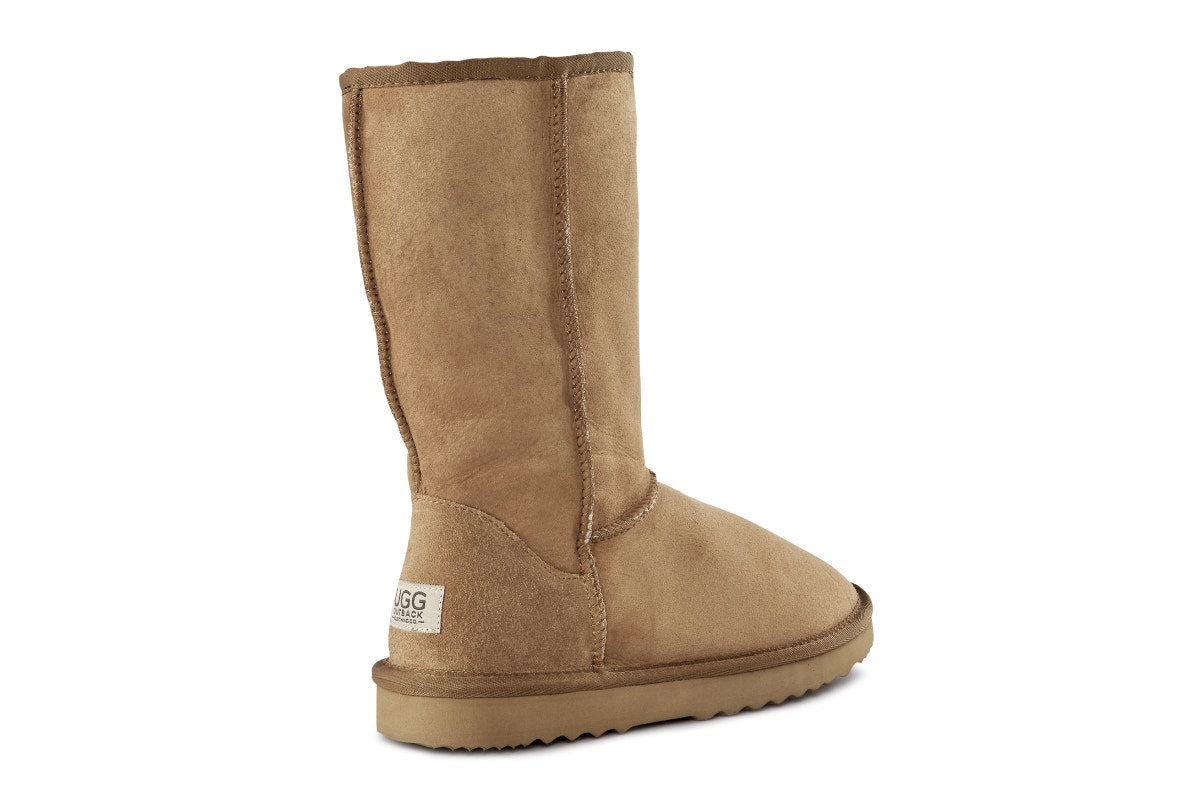 UGG Outback Premium Australian Sheepskin Long Classic Boot (Chestnut, Size 12M/13W US)