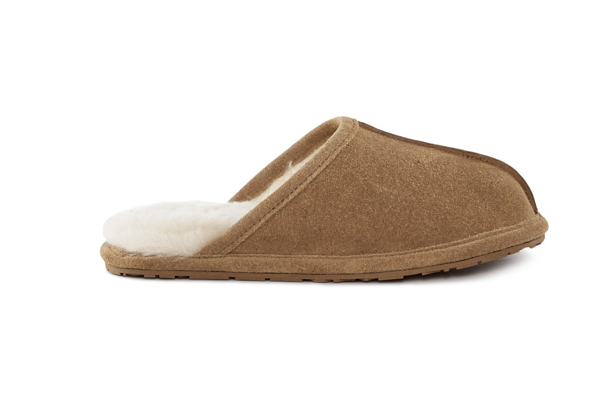UGG Outback Premium Australian Sheepskin Scuff Slipper (Chestnut, Size 9M/10W US)