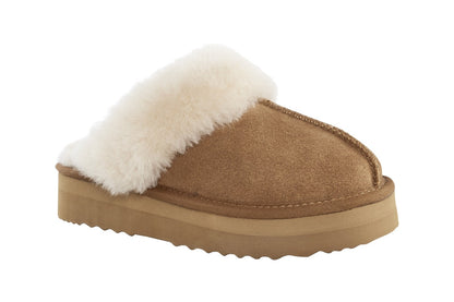 UGG Outback Platform Scuff Slides  - Chestnut; Size 10M/11W US)