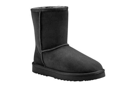 UGG Outback Premium Australian Sheepskin Short Classic Boot (Black, Size 13M/14W US)