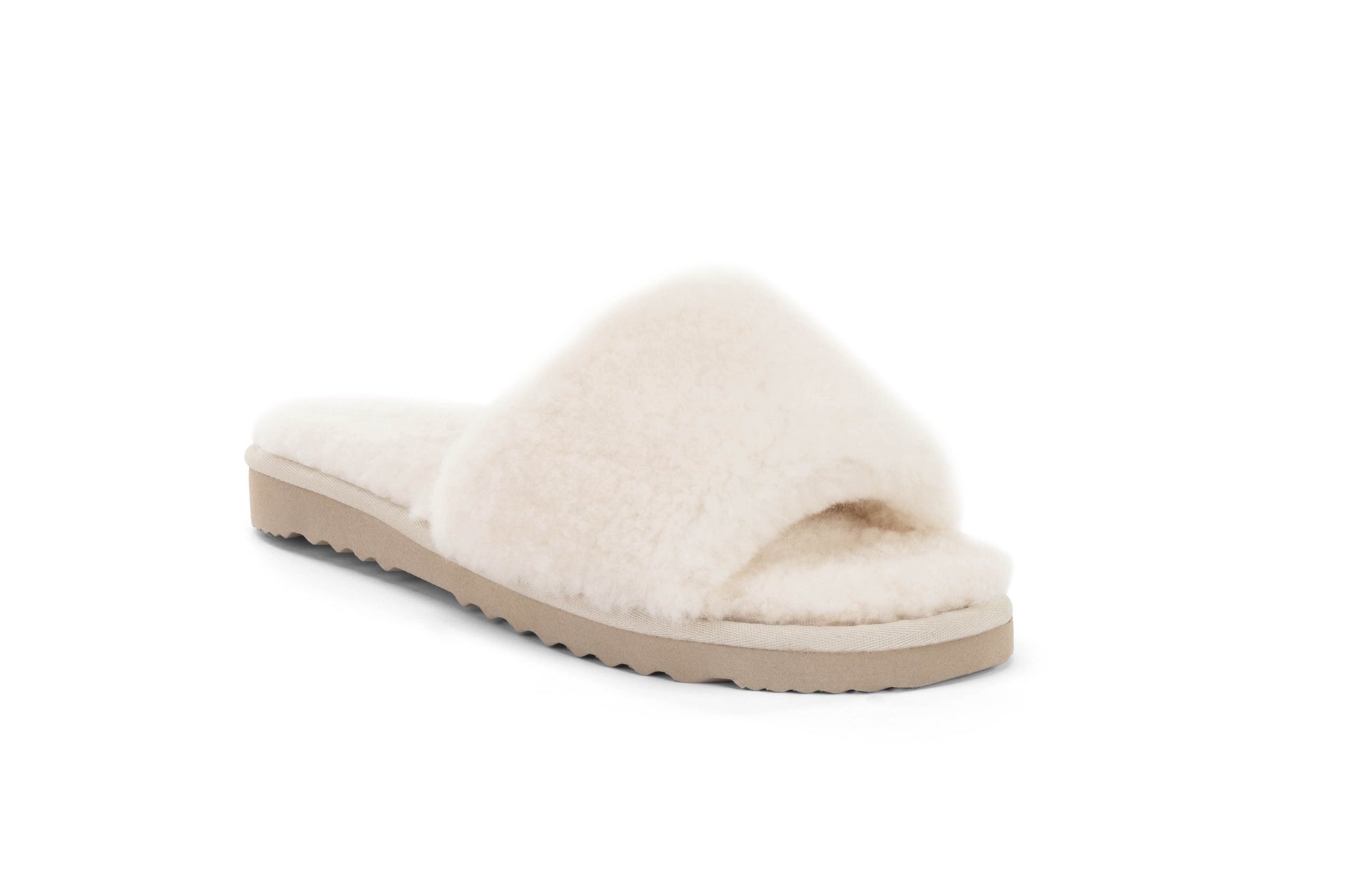 Outback UGG Shearling Slide (Cream, Size 10M/11W US)