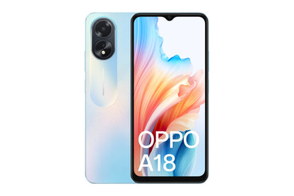 OPPO A18 (128GB, Glowing Blue)