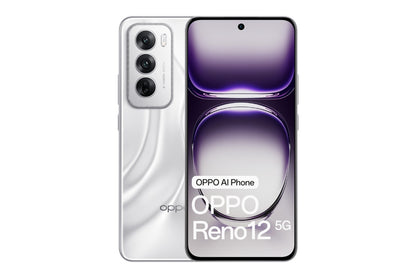 OPPO Reno12 5G (256GB, Astro Silver)