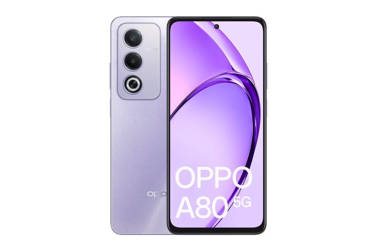 Oppo A80 5G (256GB, Moonlight Purple)