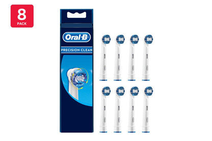 Oral-B EB20-8 Precision Clean Brush Refills  - 8 Pack)