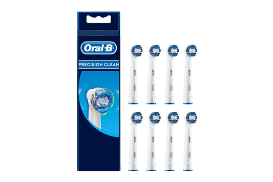 Oral-B EB20-8 Precision Clean Brush Refills  - 8 Pack)