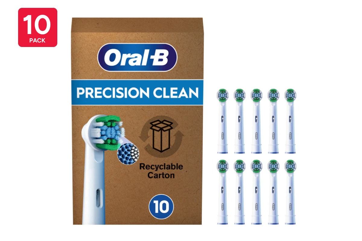 Oral-B Precision Clean Toothbrush Head  - White; 10 Pack)