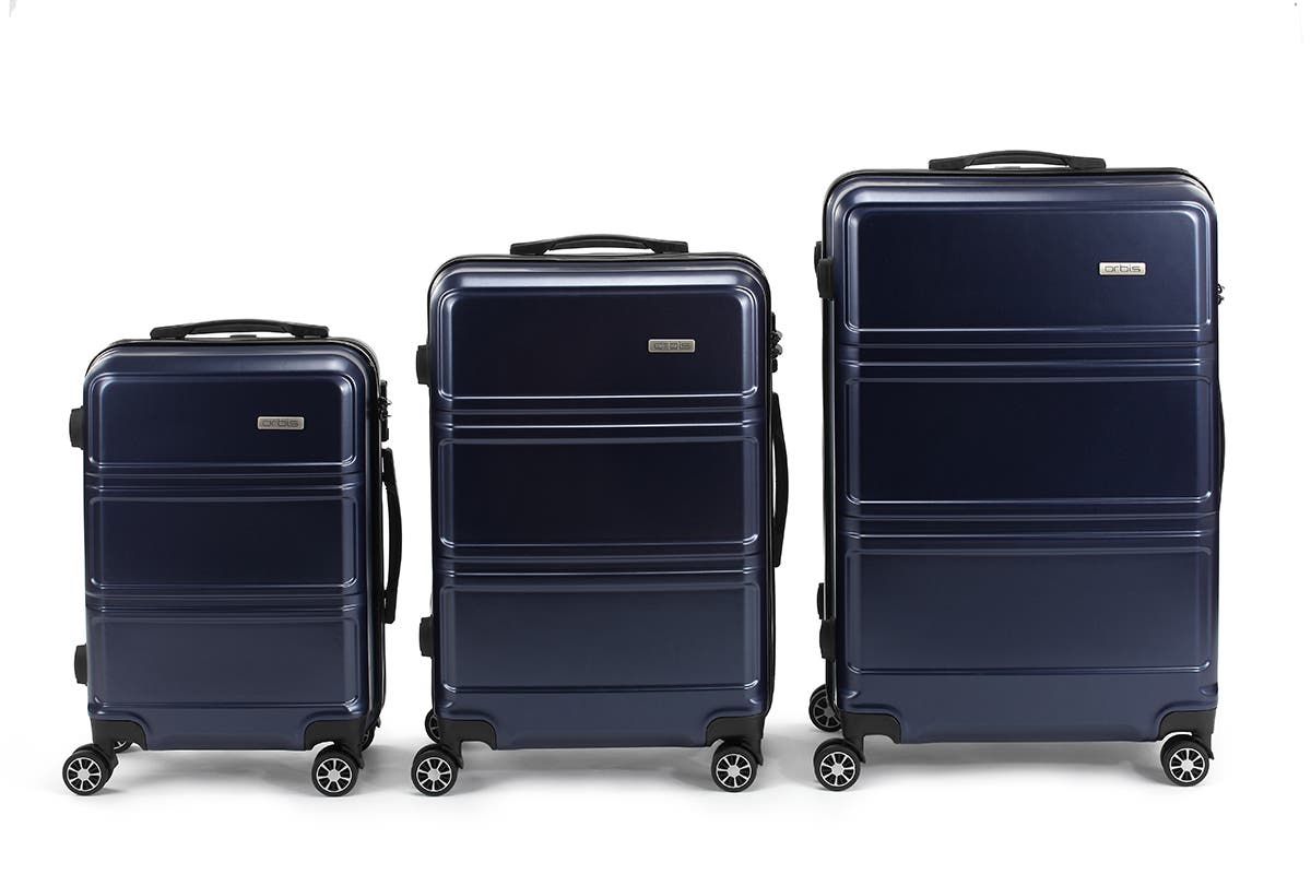 Orbis 3 Piece Kuredu Spinner Luggage Set - Midnight Blue | Auzzi Store