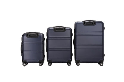 Orbis 3 Piece Kuredu Spinner Luggage Suitcase Set (Midnight Blue)