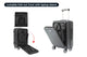 Orbis 20" Smart Carry On Suitcase (Black)