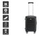 Orbis 20" Smart Carry On Suitcase (Black)