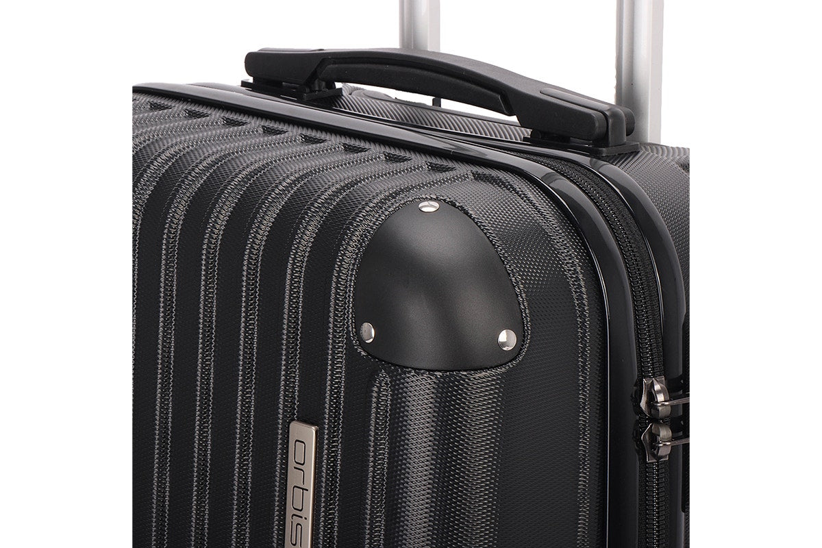 Orbis 20" Tahiti Spinner Luggage Suitcase (Black)