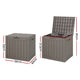 Gardeon Outdoor Storage Box 118L Container Lockable Garden Toy Tool Shed Grey – view 2 - Auzzistore