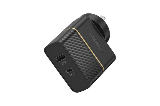 OtterBox 30W Dual Port USB-A + USB-C Wall Charger