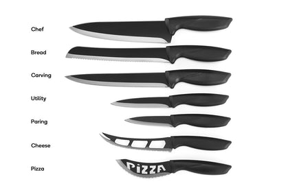 Ovela 17 Piece Professional Stainless Steel Knife Set