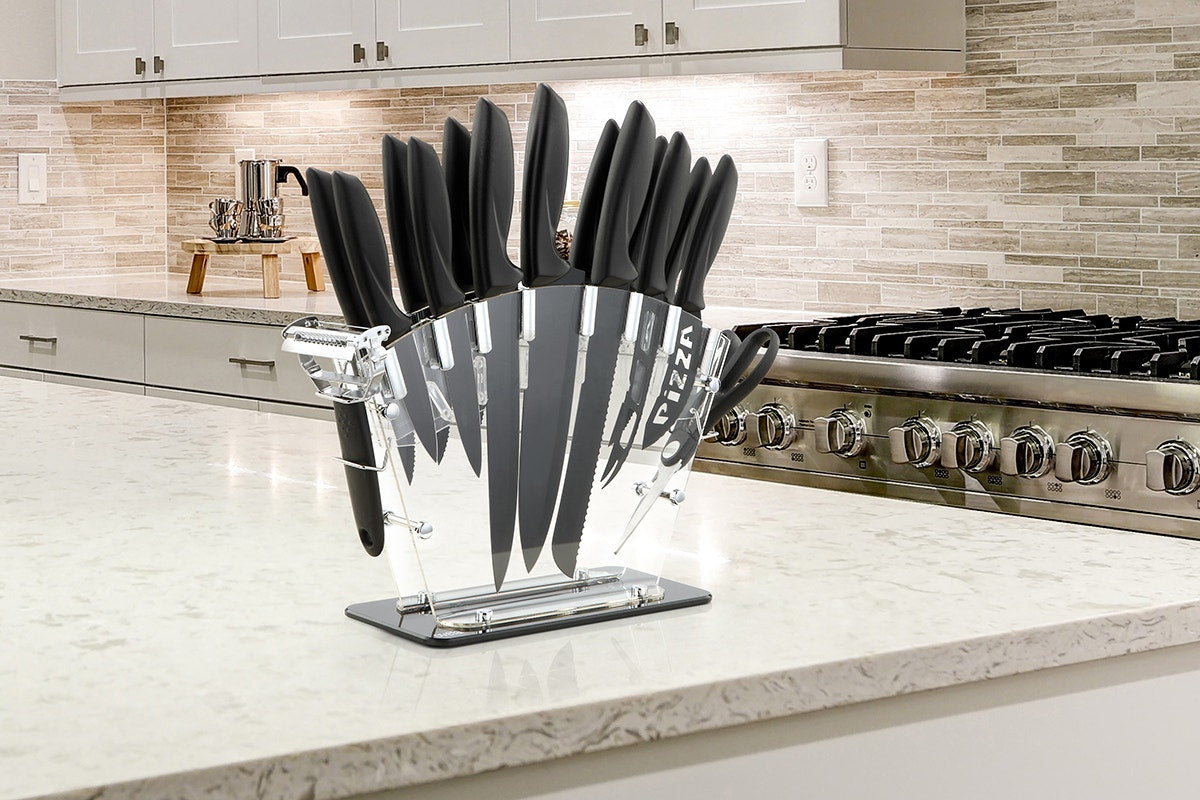 Ovela 17 Piece Professional Stainless Steel Knife Set