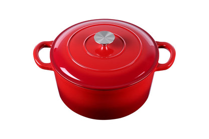 Ovela 5.6L Cast Iron Round Casserole (Red)