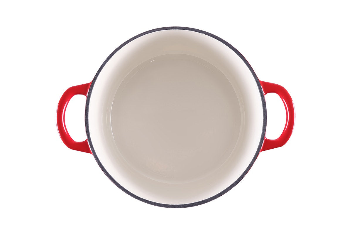 Ovela 5.6L Cast Iron Round Casserole (Red)