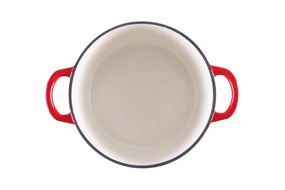 Ovela 5.6L Cast Iron Round Casserole (Red)